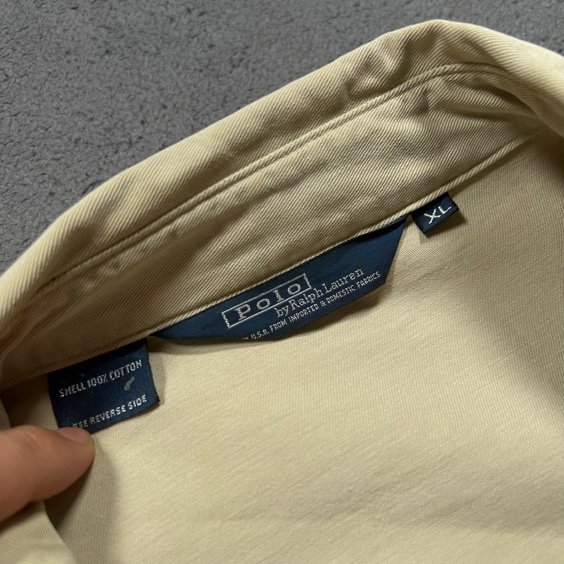 90's 폴로 베이지 스윙톱 블루종 자켓 상품이미지5