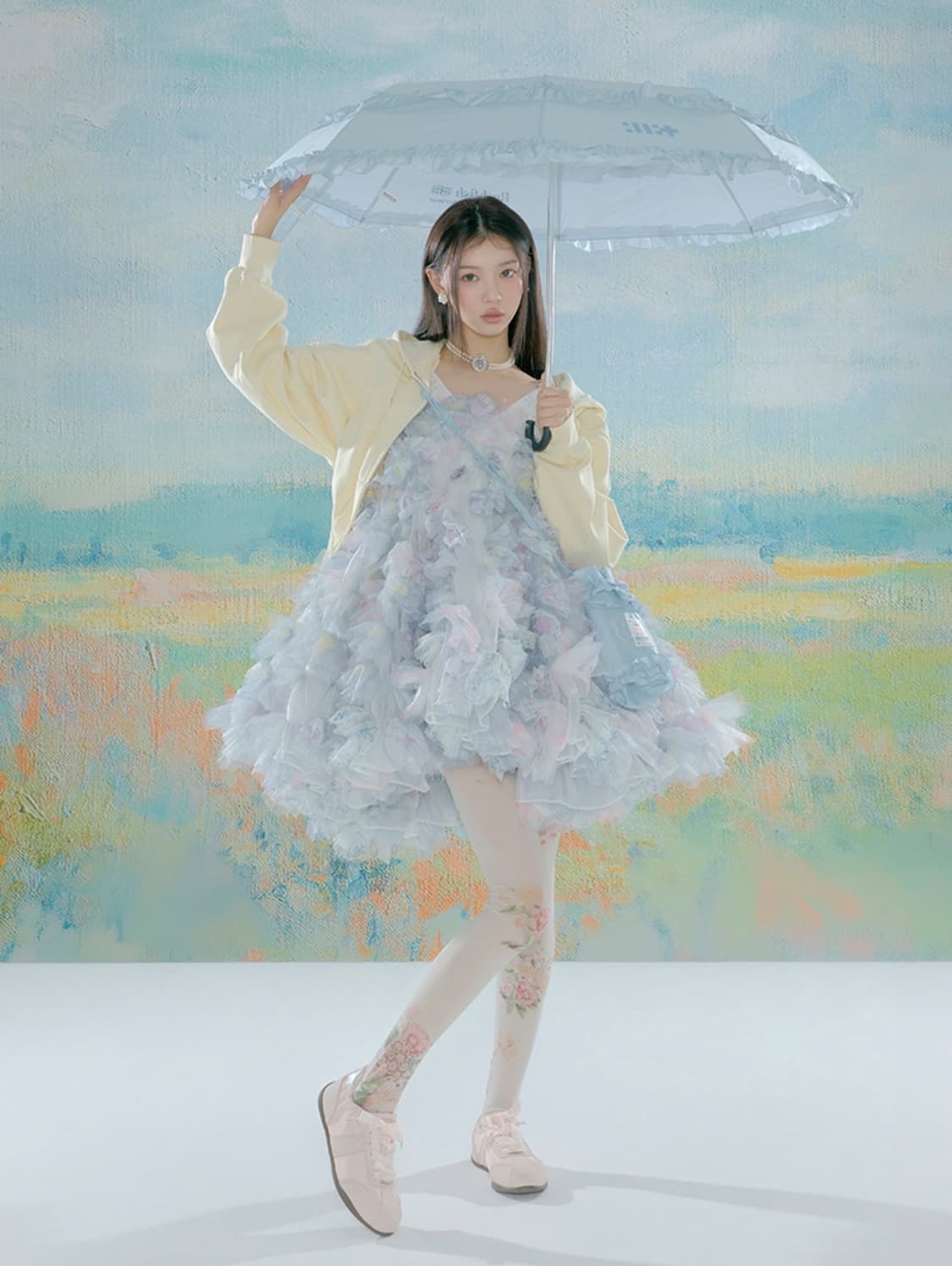 <판매교환> 락피쉬 웨더웨어 스크런치 플랫 스니커즈 크림 베이지 상품이미지2