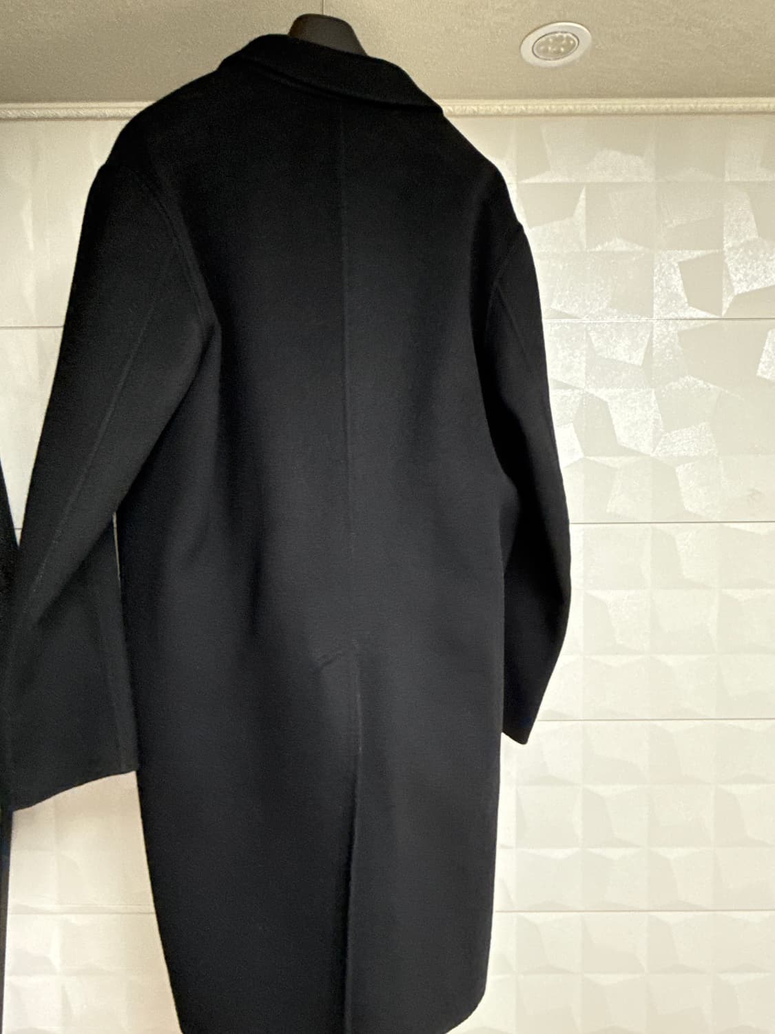 산드로 남성 울 캐시미어 코트-블랙 상품이미지6