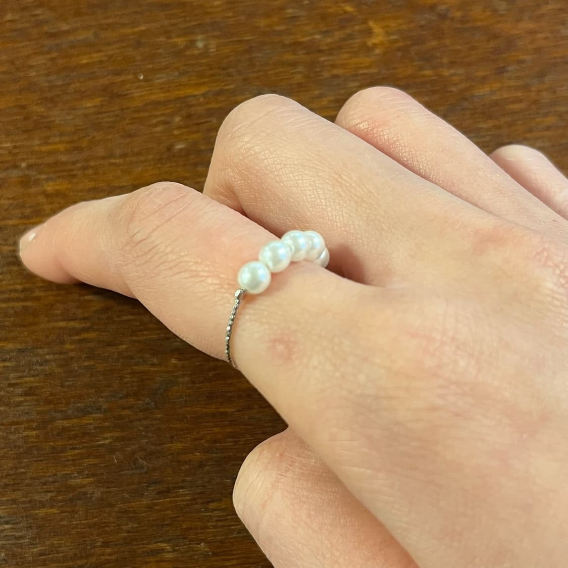 새상품 여성 신주 오진주 반지 실반지 상품이미지3