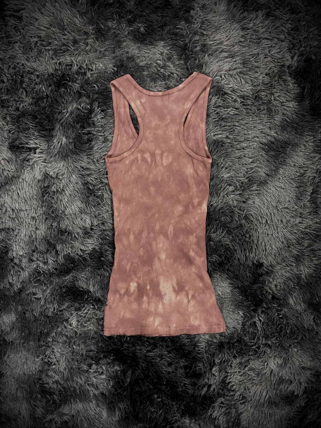 브라운 고딕 실버 프린팅 골지 슬리브리스 상품이미지2