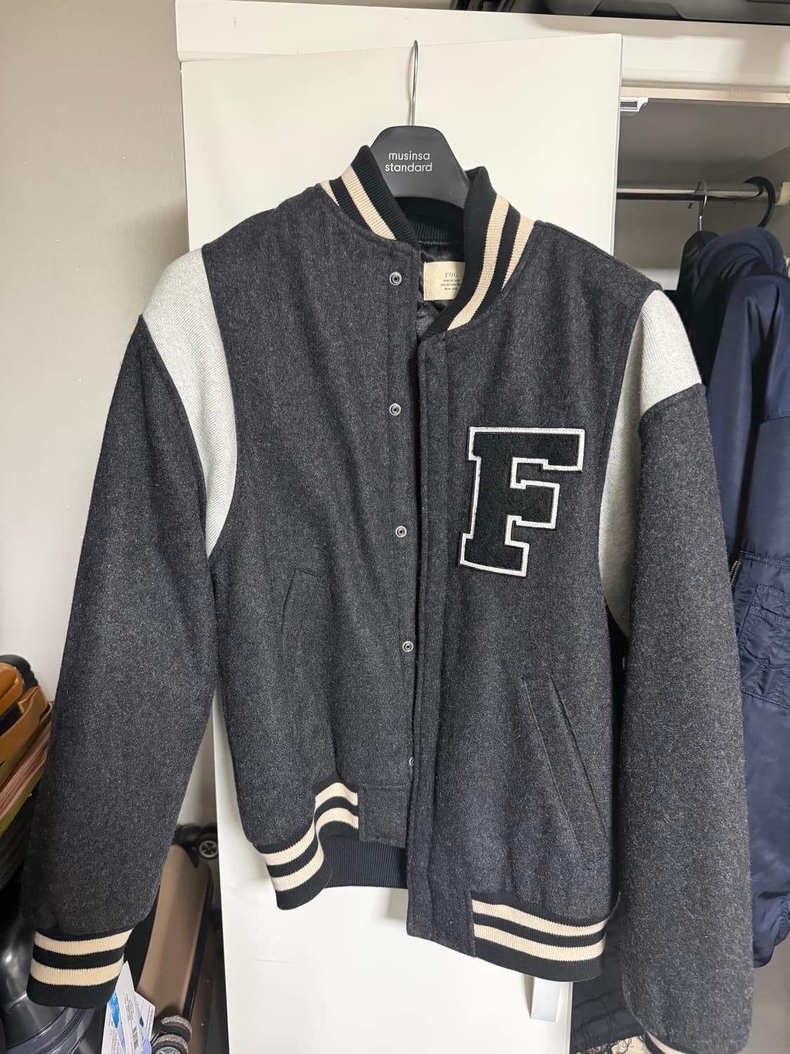 피어오브갓 에센셜 바시티 자켓 M 사이즈 상품이미지1