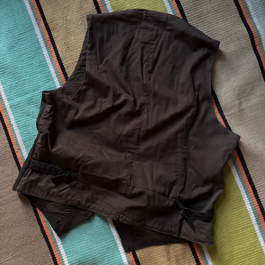 SLOWEAR 슬로웨어 빈티지 버튼 울 코튼 베스트 레이어드 조끼 상품이미지3