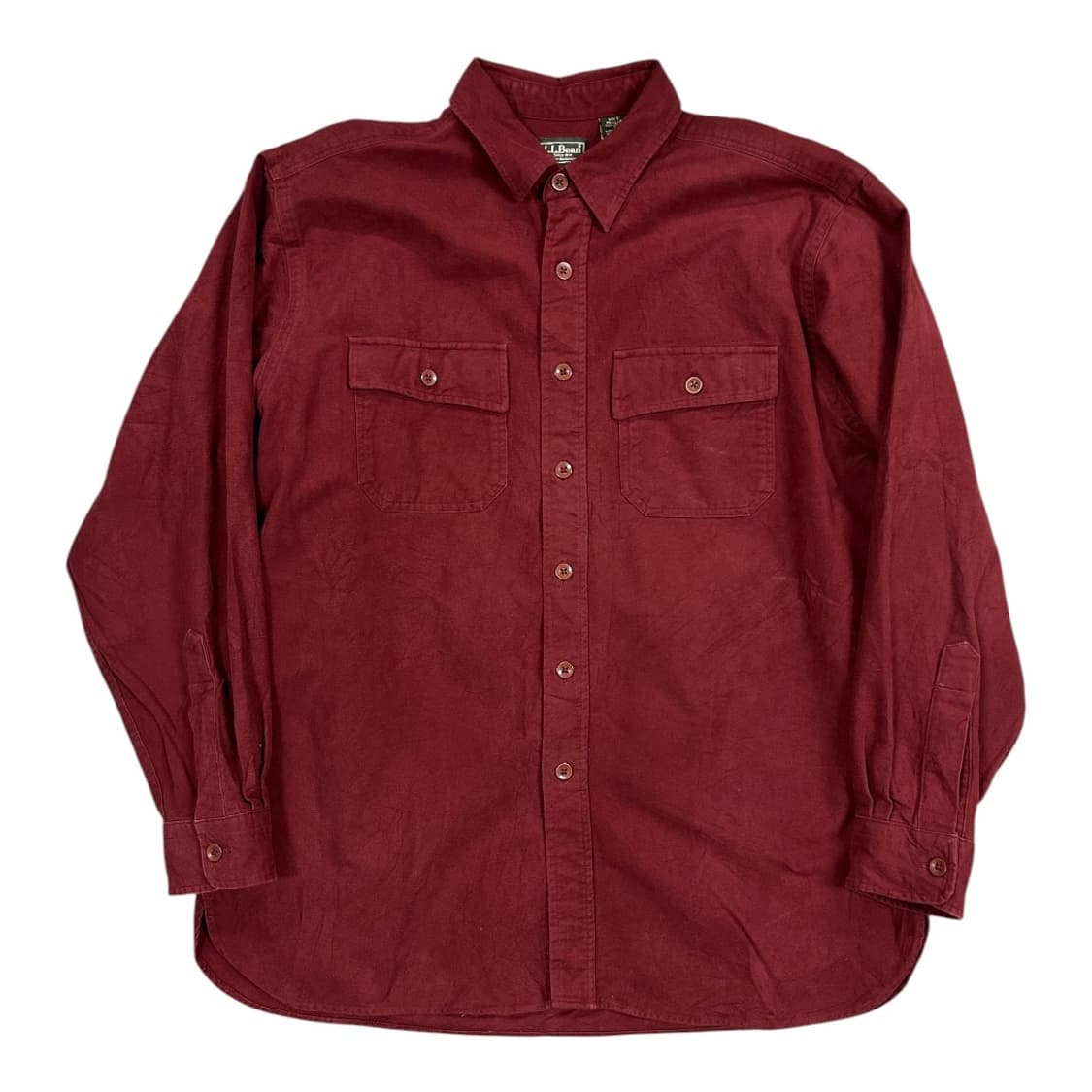 L) 엘엘빈 L.L.Bean USA 버건디 투포켓 플란넬 셔츠남방 상품이미지1