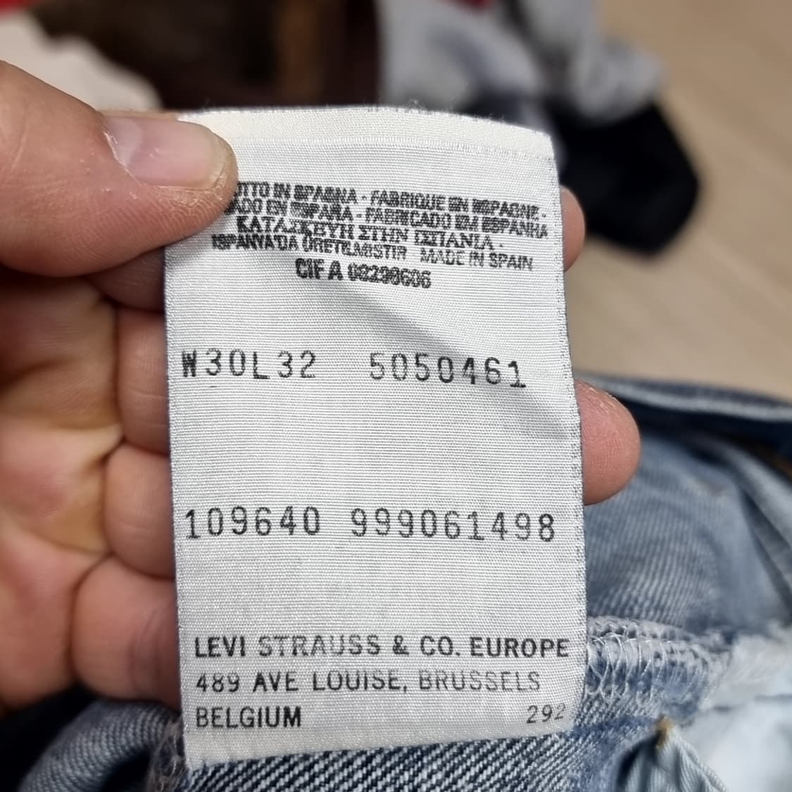 벨기에산 90s 빈티지 리바이스505(30) 상품이미지5