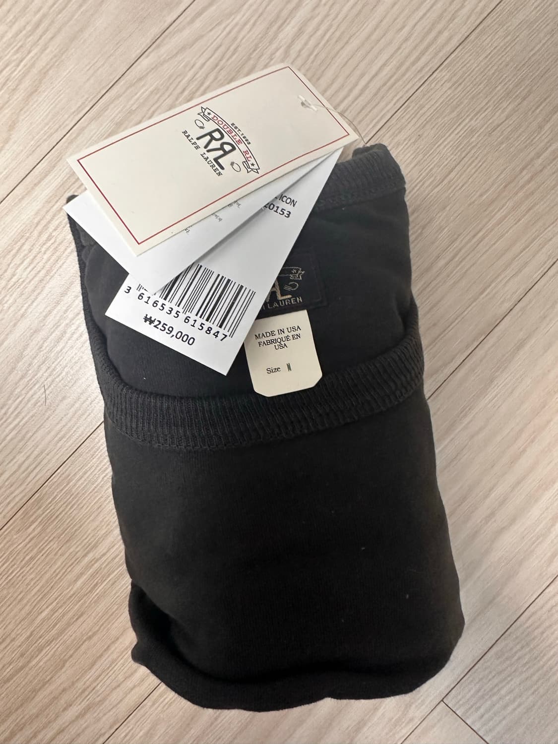 rrl 투팩 검정색 m 1장 상품이미지1