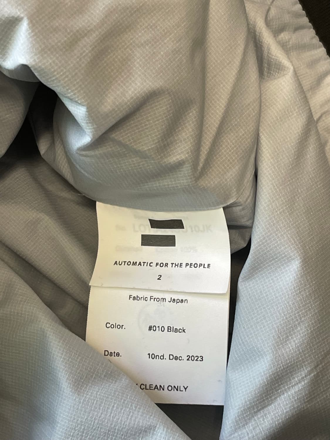 [2] 오토매틱포더피플 져지 포켓 자켓 블랙 상품이미지4