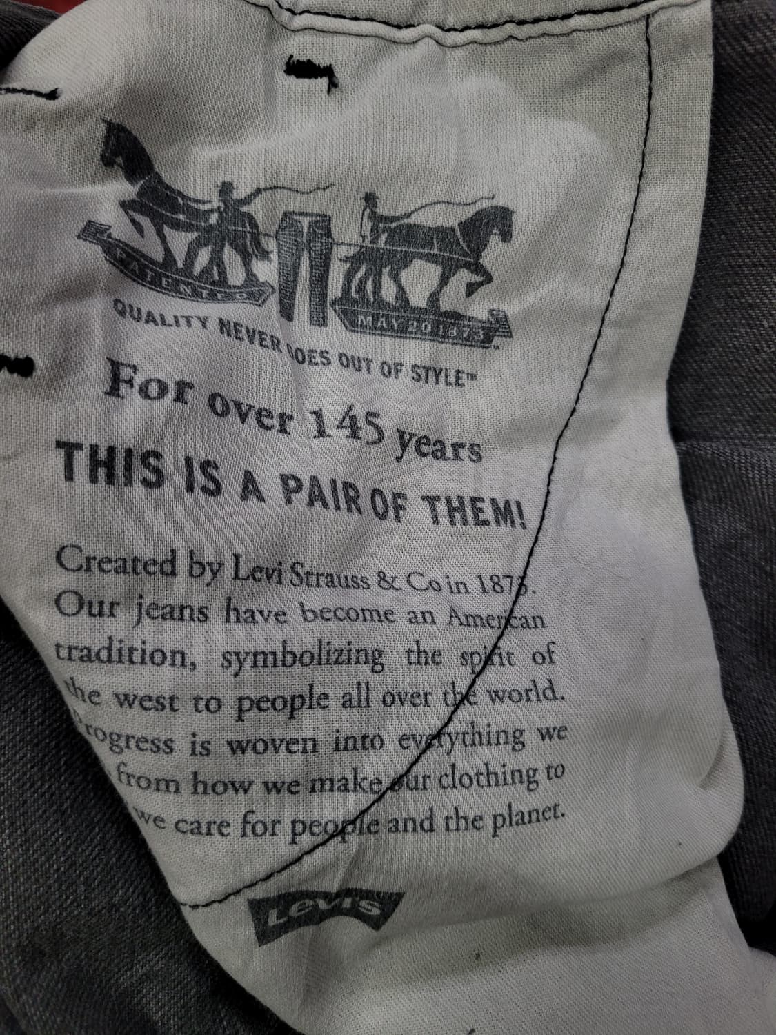 리바이스 빈티지 흑청 와이드 데님 오버롤 점프슈트 상품이미지7