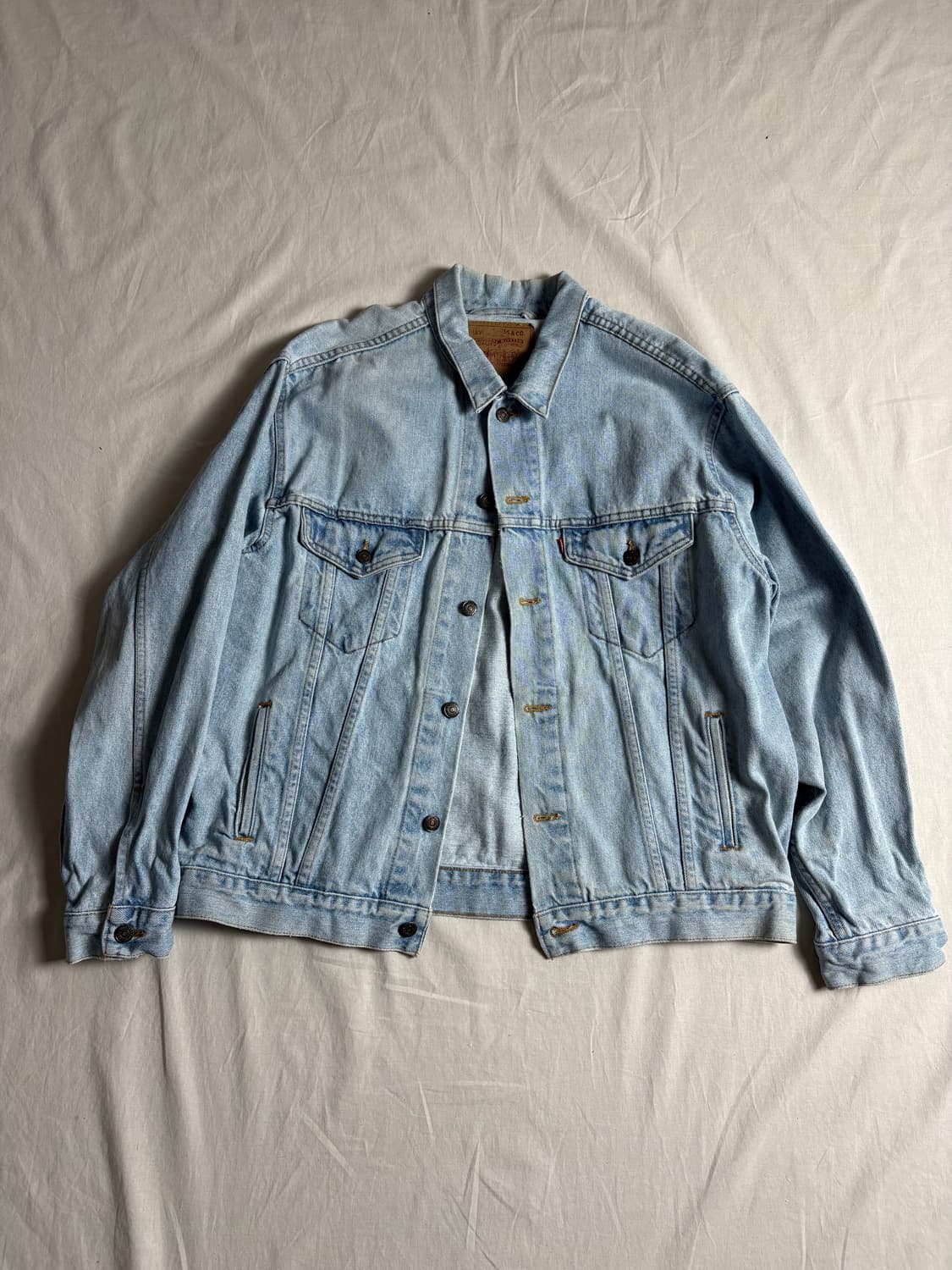 90s Levis 리바이스 데님 트러커 자켓 L 상품이미지1