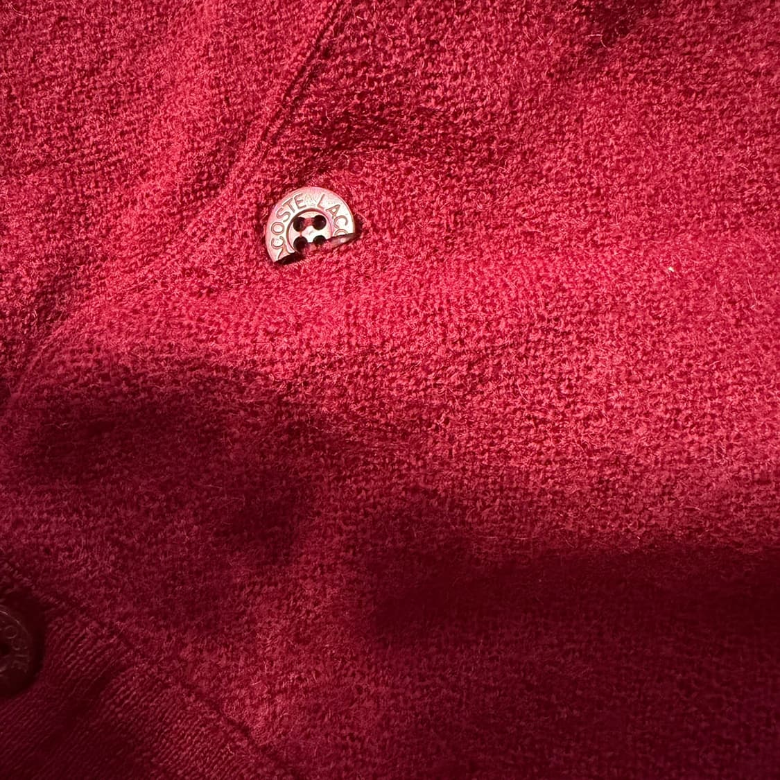 라코스테 버건디 니트 가디건 상품이미지5