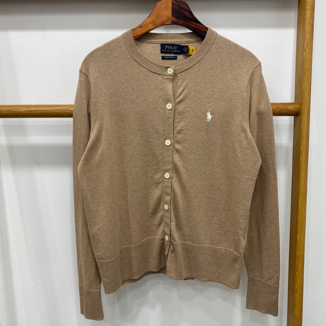 Polo Ralph Lauren QR 피마 코튼 크루넥 가디건  상품이미지3
