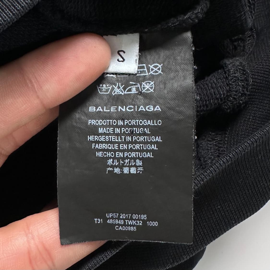 발렌시아가 케링 블랙 후드티  상품이미지6