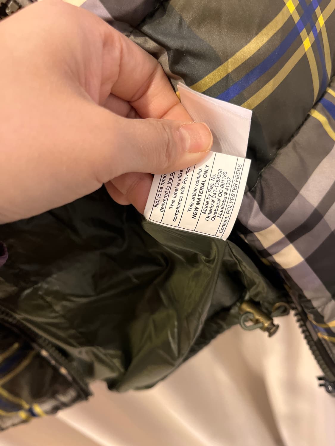 로렌 랄프로렌 우먼스 체크 패딩 M 상품이미지6