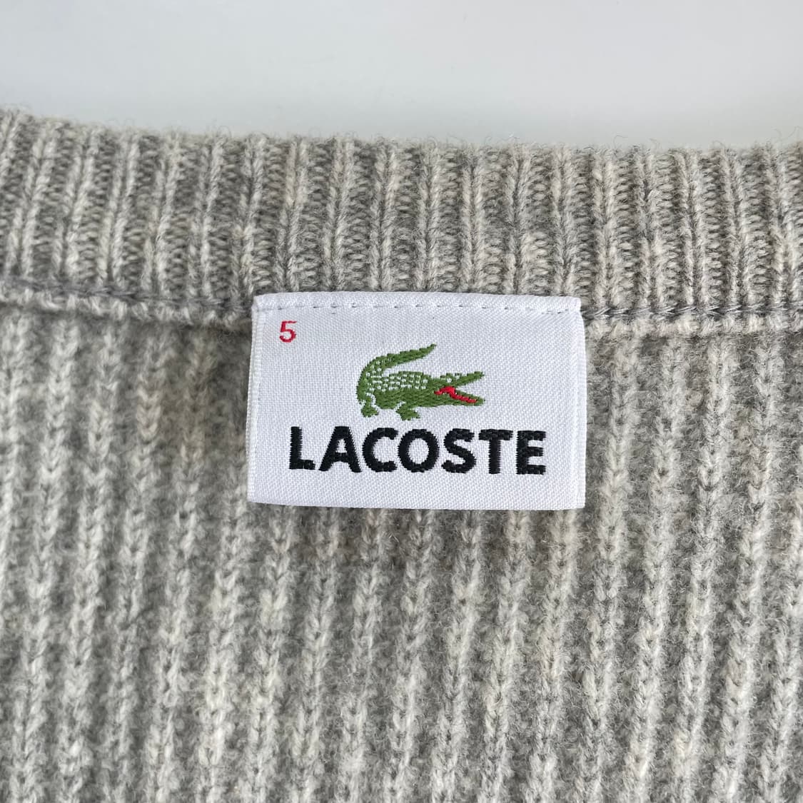 Lacoste  라코스테 자수 울 니트 가디건 상품이미지4