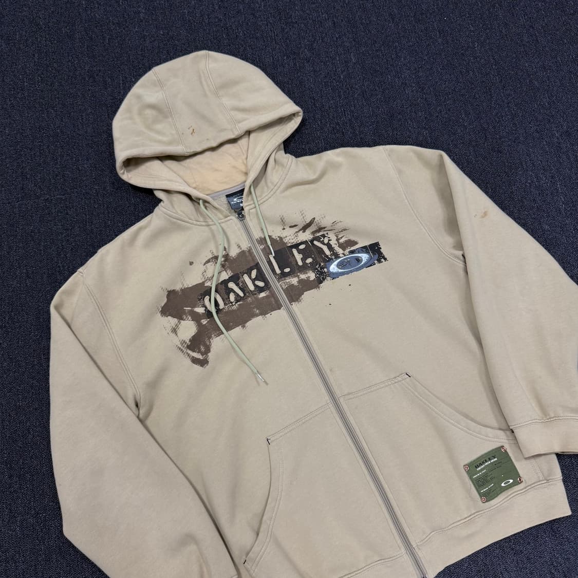 오클리 아카이브 베이지 후드집업  상품이미지2