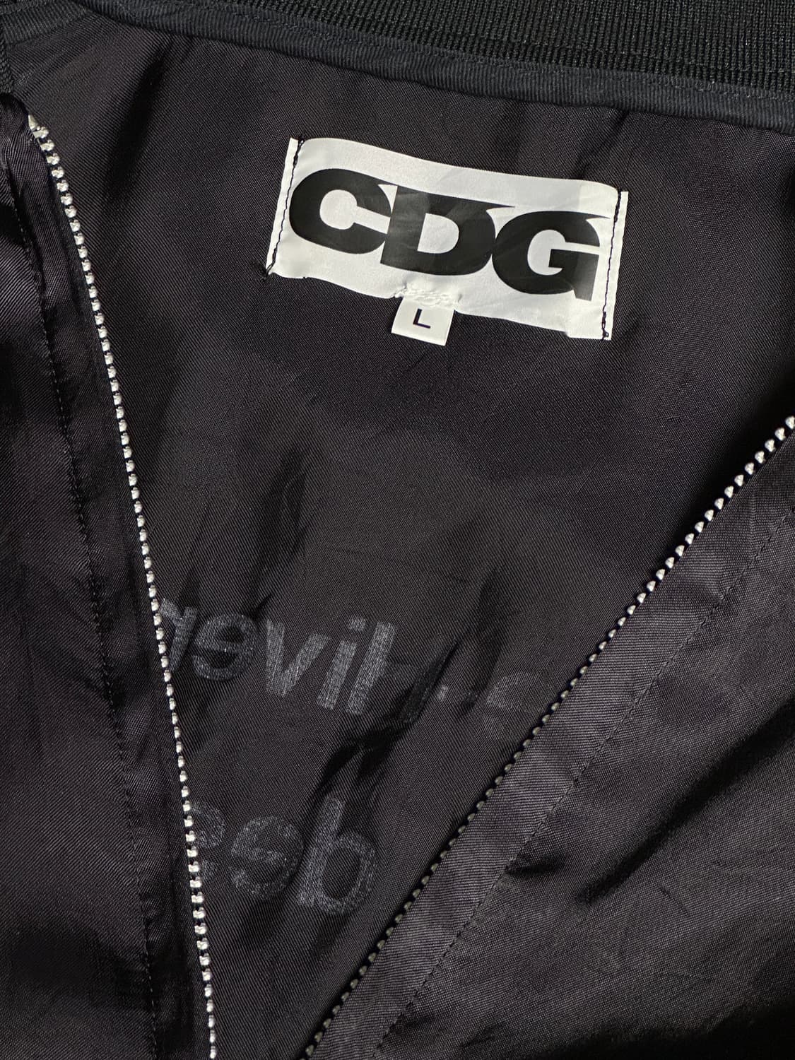 CDG '84-85 스태프 블루종 블랙 상품이미지6
