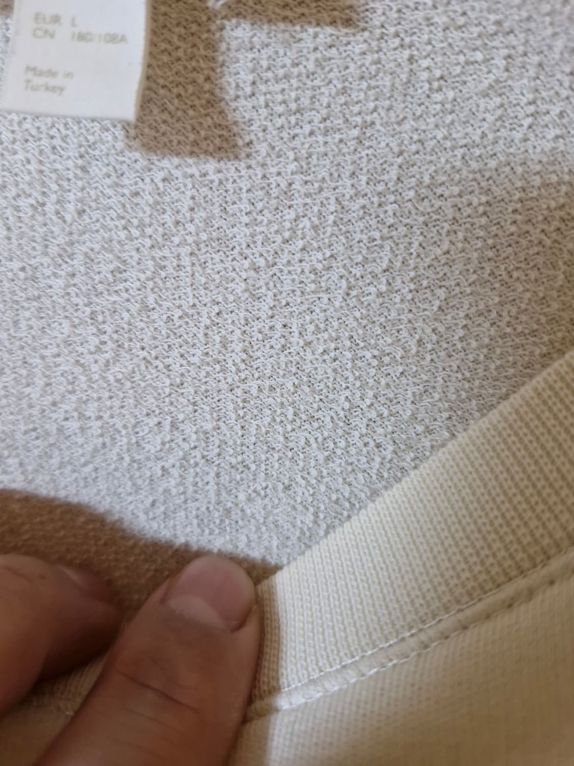 COS 코스 아이보리 긴팔티셔츠 L 상품이미지4