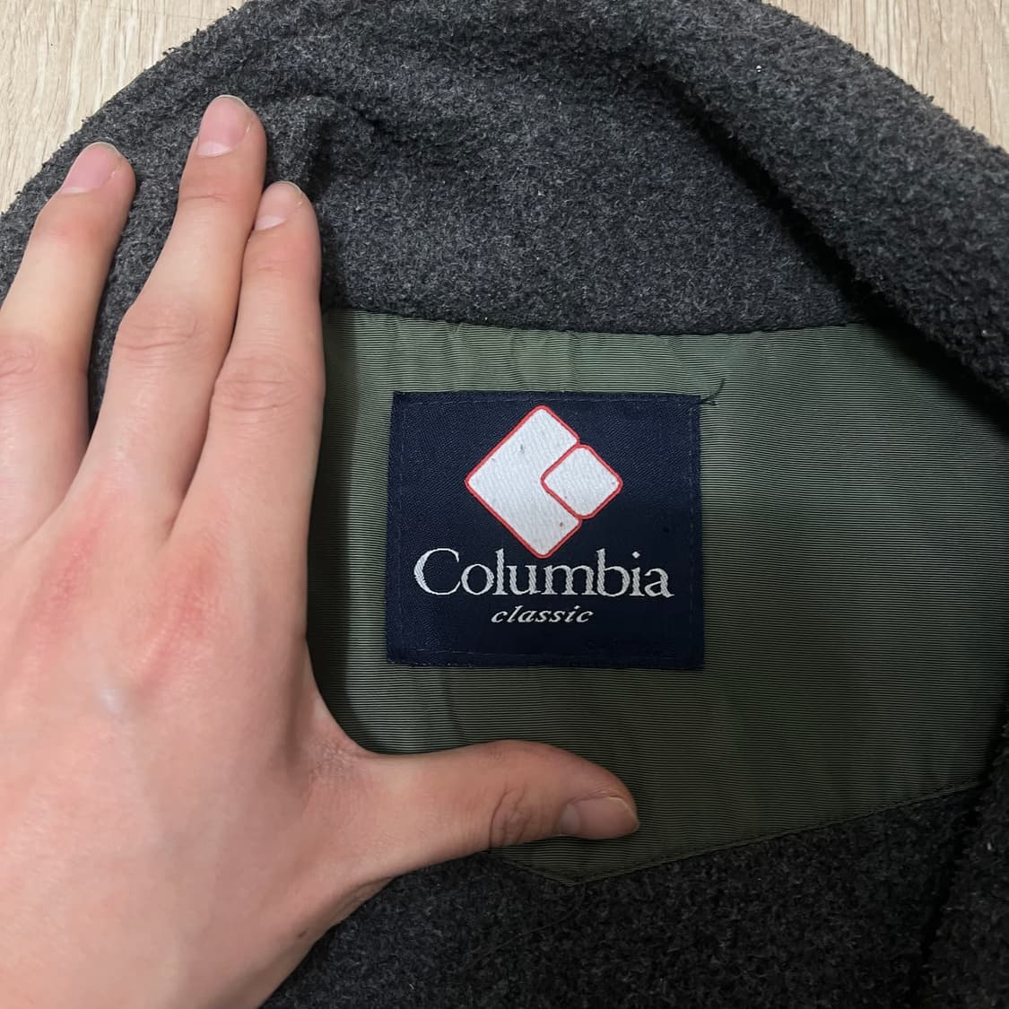 컬럼비아 클래식 올드스쿨 로고 기모 바람막이 자켓 XL/105 상품이미지5