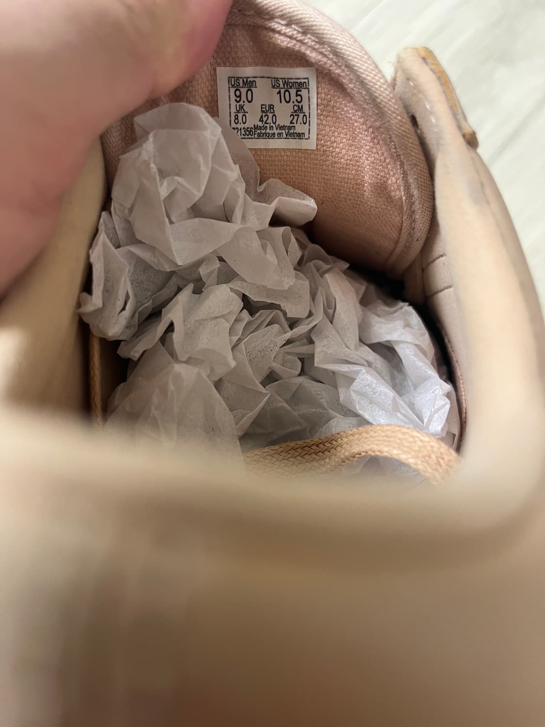 Vans 반스 올드스쿨 베지터블 레더 탄 US9 270 반더스킴 상품이미지7