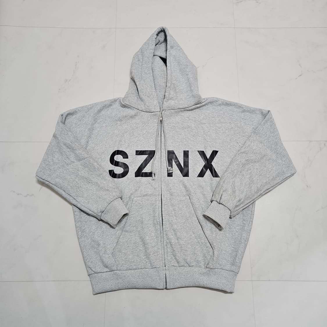 이지 SZNX HD-10 그레이 후드집업 1사이즈 상품이미지1