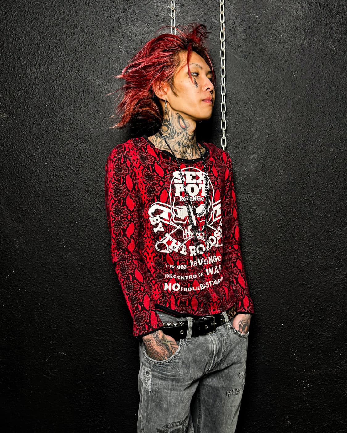 SEX POT ReVeNGe – Snake Pattern Skull Lo 상품이미지4