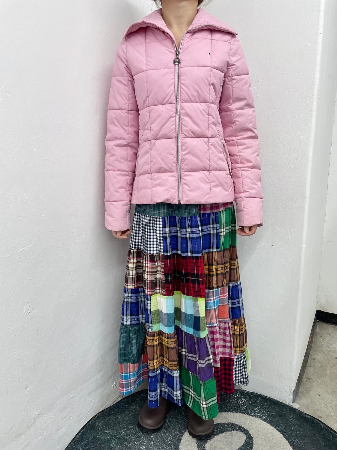 타미힐피거 핑크 덕다운 로고 패딩 💘 상품이미지2