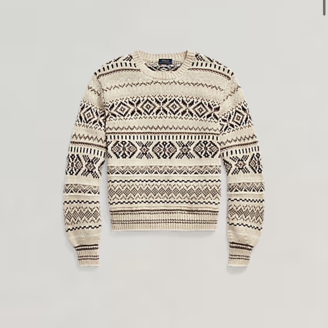 L 폴로랄프로렌 신형 QR택 여성 페어아일 울 니트 상품이미지1