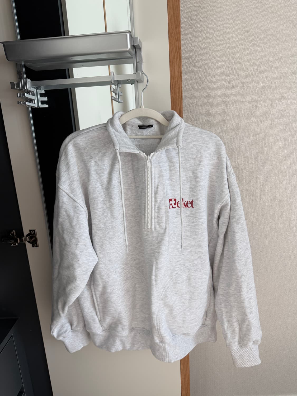 테켓 plan half zipup sweatshirt melange 상품이미지1