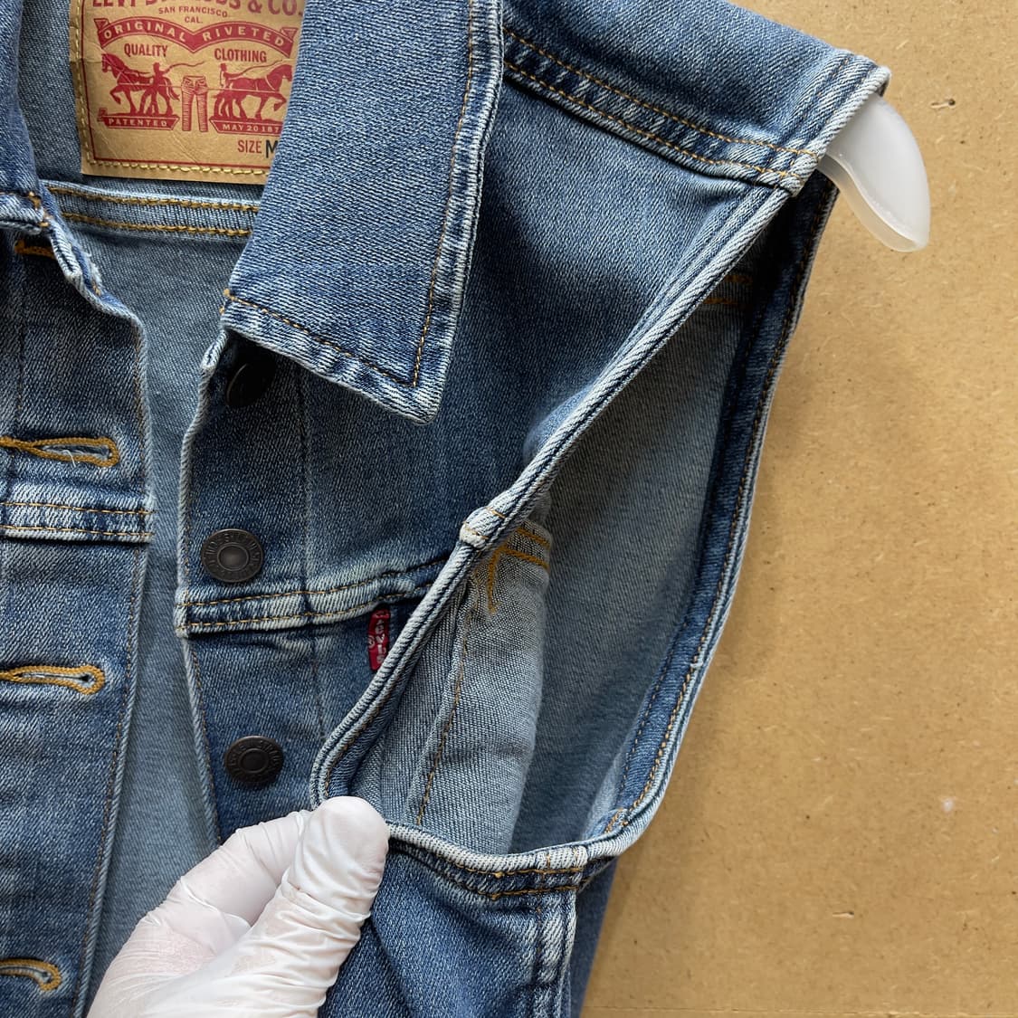 리바이스 우먼스 데님 베스트 상품이미지5