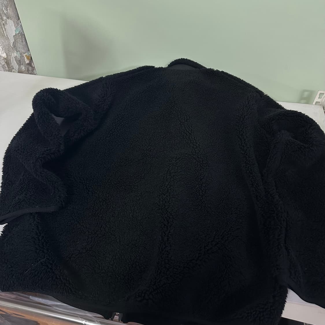 XL 유니클로 블랙 쉐르파 뽀글이 후리스자켓 상품이미지5