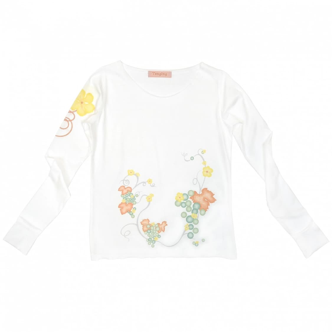 Tangling Grape Garden Top White 상품이미지1