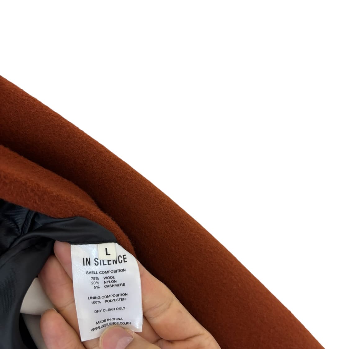 인사일런스 울 캐시미어 코트 상품이미지4