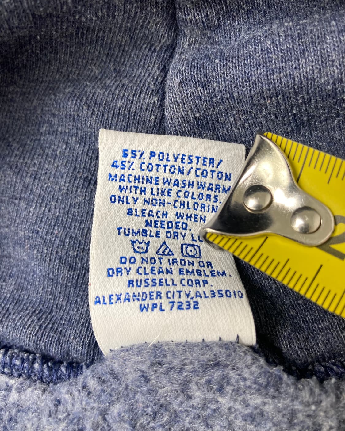 90s Russell Hoodie (charcoal blue) 상품이미지4