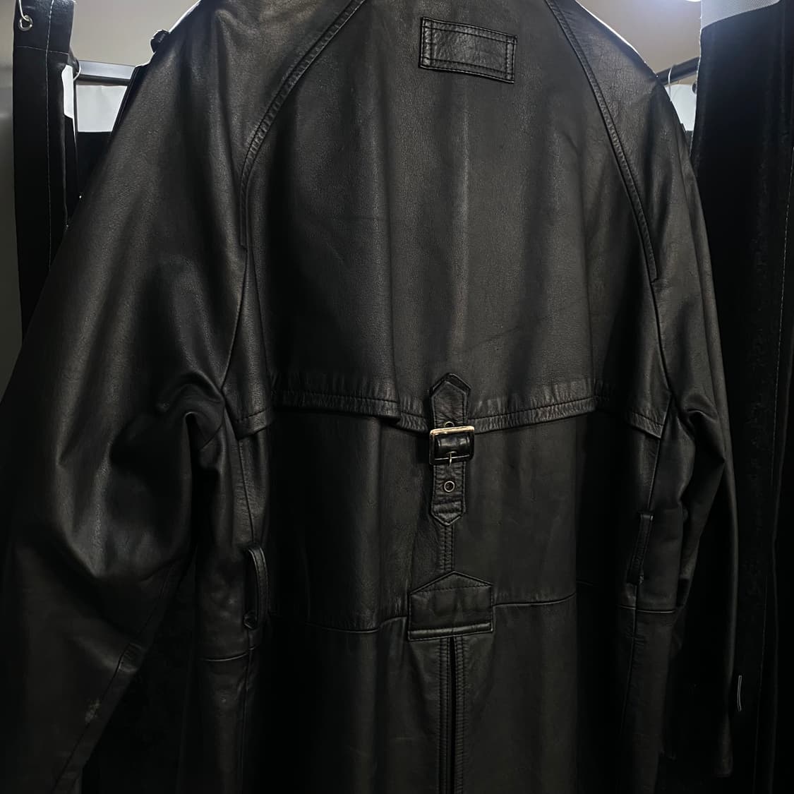 빈티지 가죽 롱코트 50 실측 XL 상품이미지6