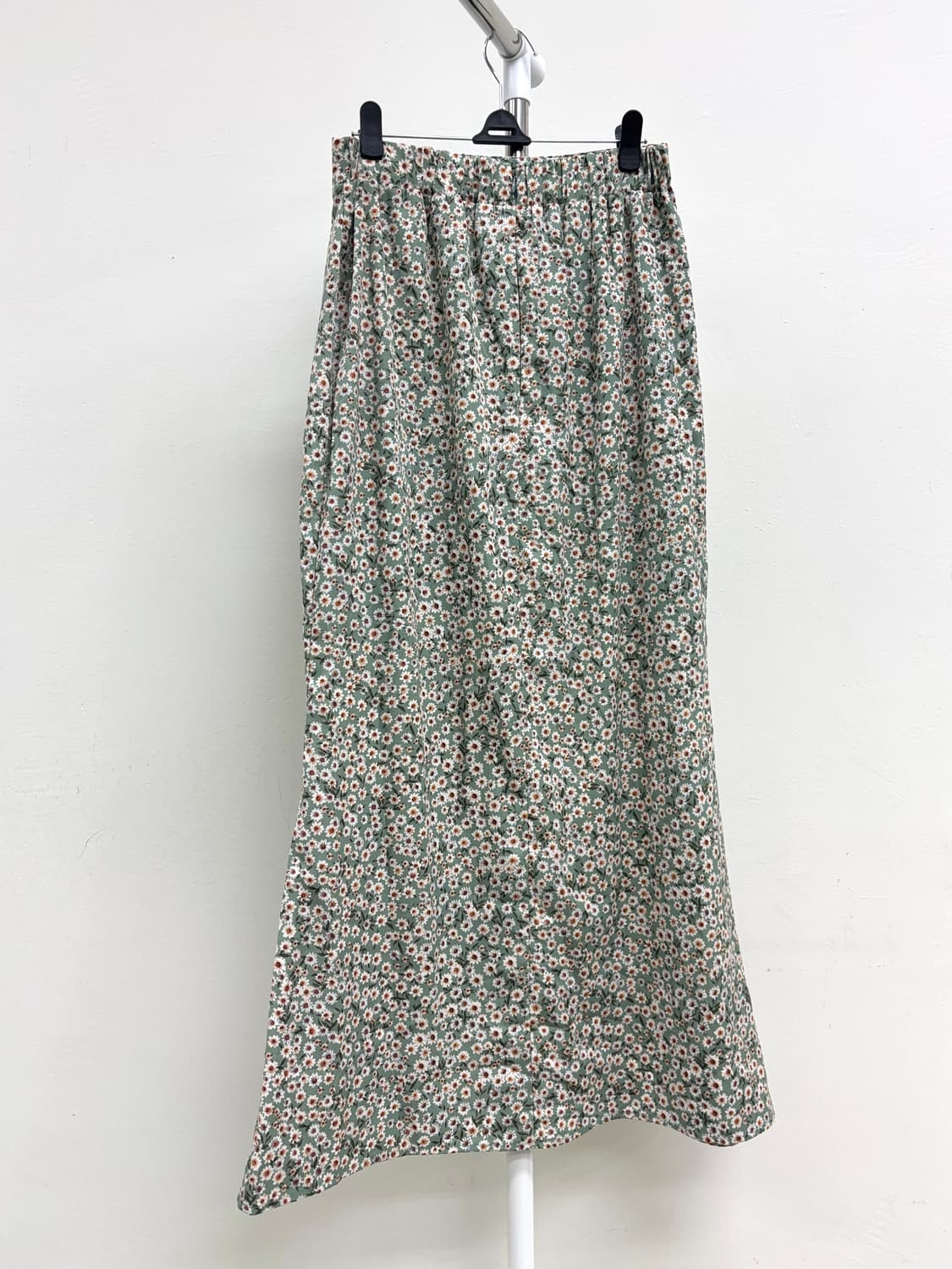 빈티지 민트 플로럴 머메이드 스커트 상품이미지6