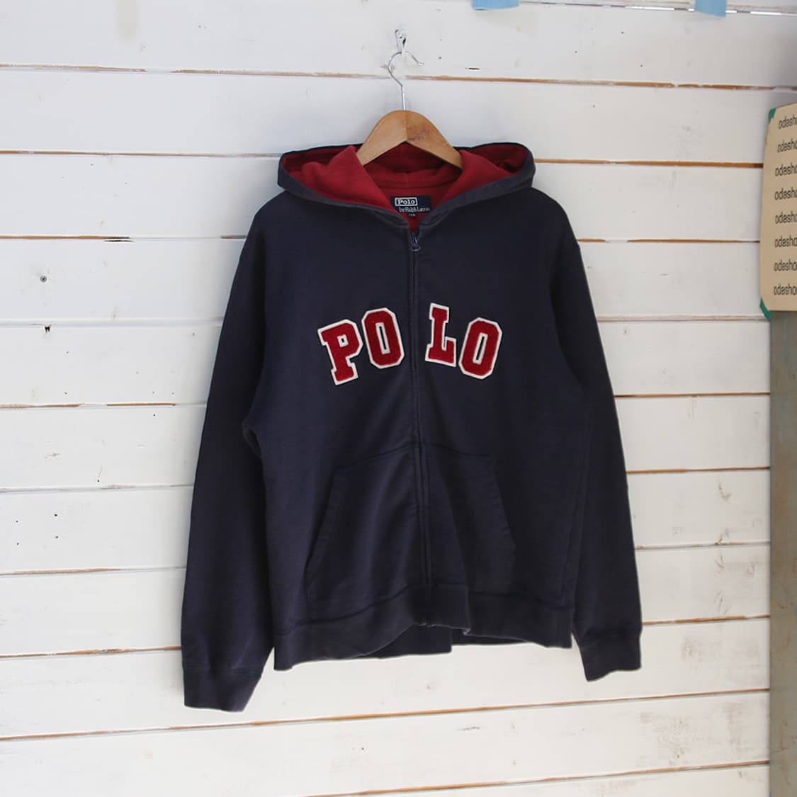 (착용컷) 폴로 랄프로렌 스웻 후드 집업 (남성용 100-103) 상품이미지1