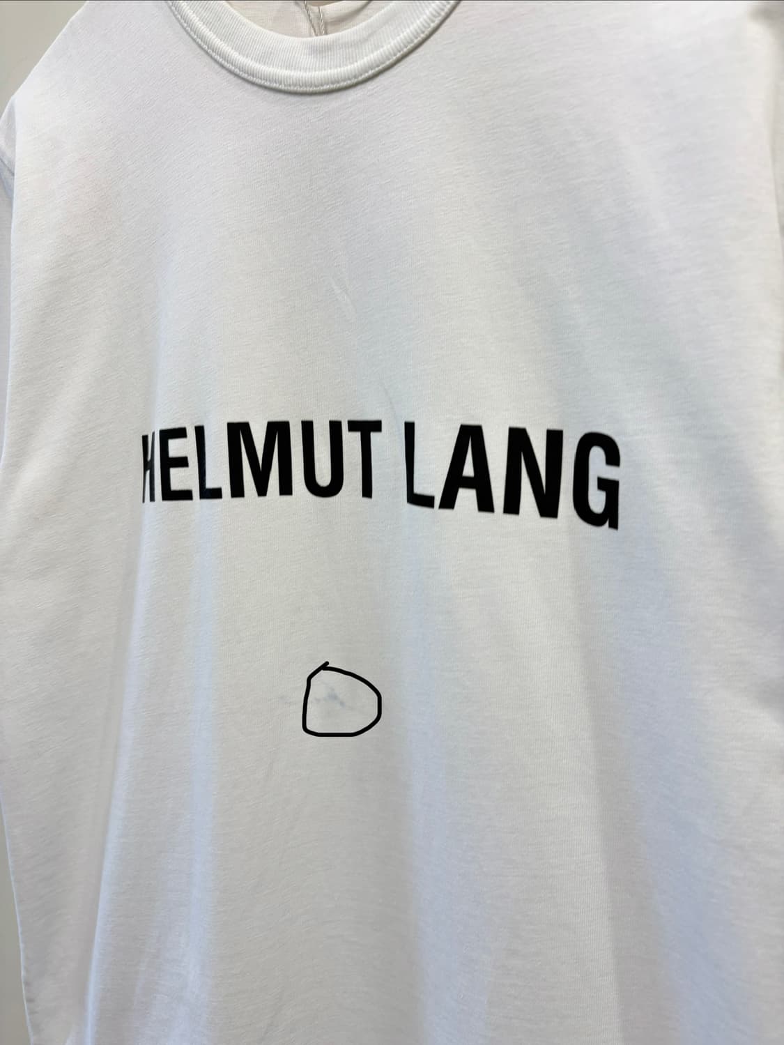 헬무트랭 로고 프린팅 반팔 티셔츠 상품이미지3