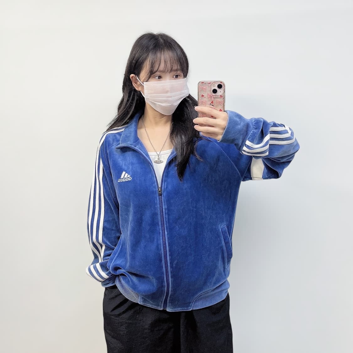 아디다스 첼시 벨루어 트랙탑 져지 블루 상품이미지1