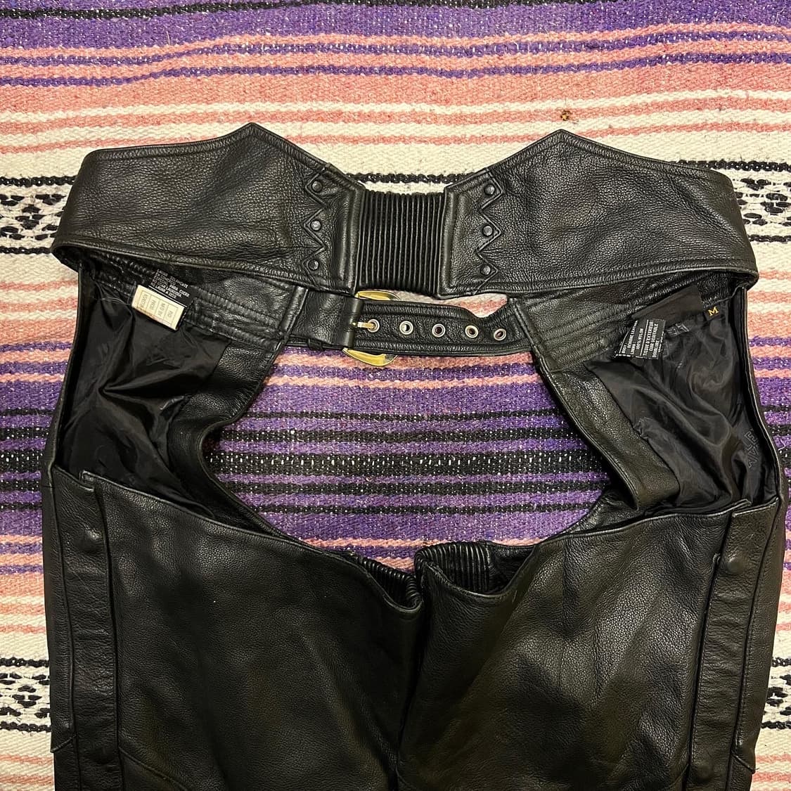 00‘s 할리데이비슨 가죽 챕스 팬츠 상품이미지8