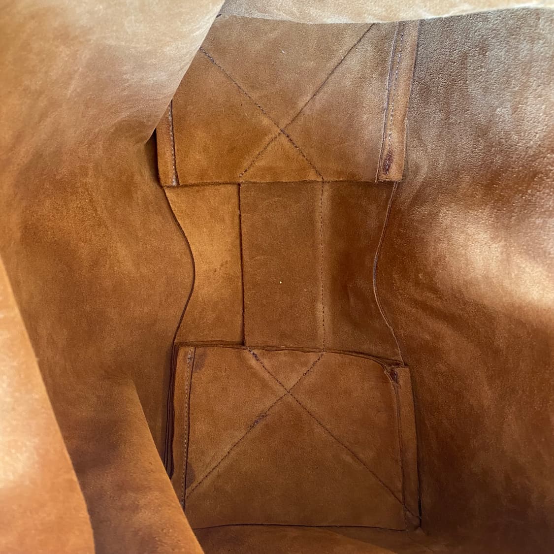 빈티지 스웨이드 가죽 토트백 브라운  상품이미지7