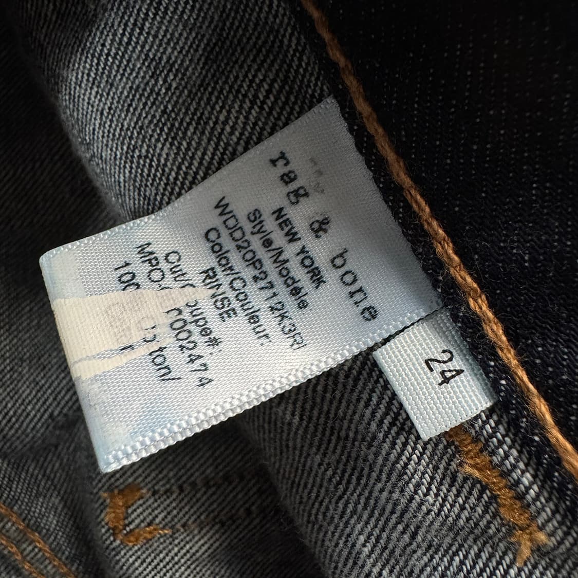 랙앤본 스티치 디테일 와이드 데님 진 (24) 상품이미지3