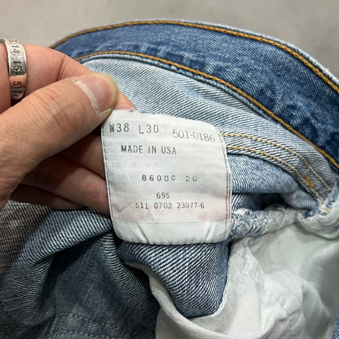  USA 리바이스 501 데님 팬츠 y14664 상품이미지8