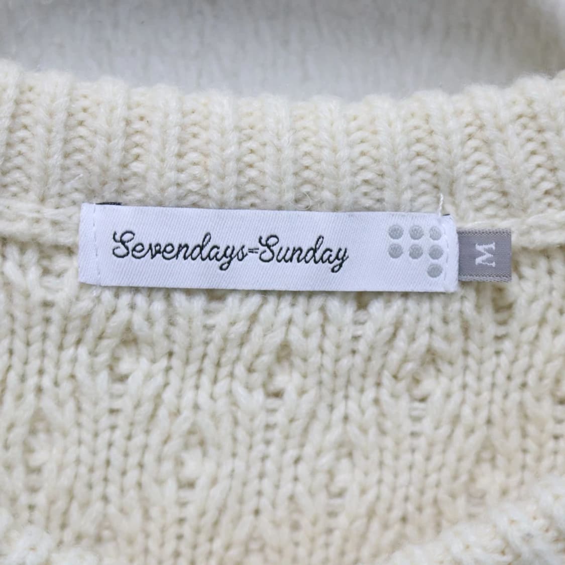 SEVENDAYS SUNDAY 울 혼방 케이블 니트 가디건 63186 상품이미지8