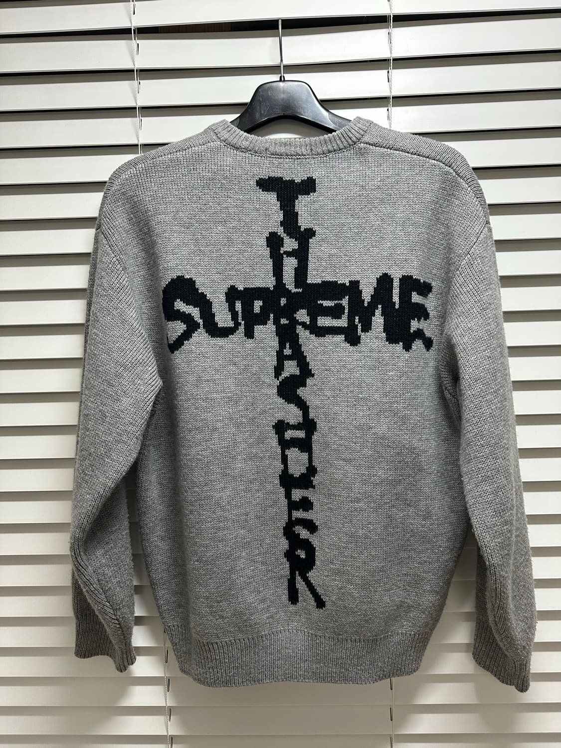 슈프림 트레셔 헤더 그레이 스웨터 M 상품이미지1