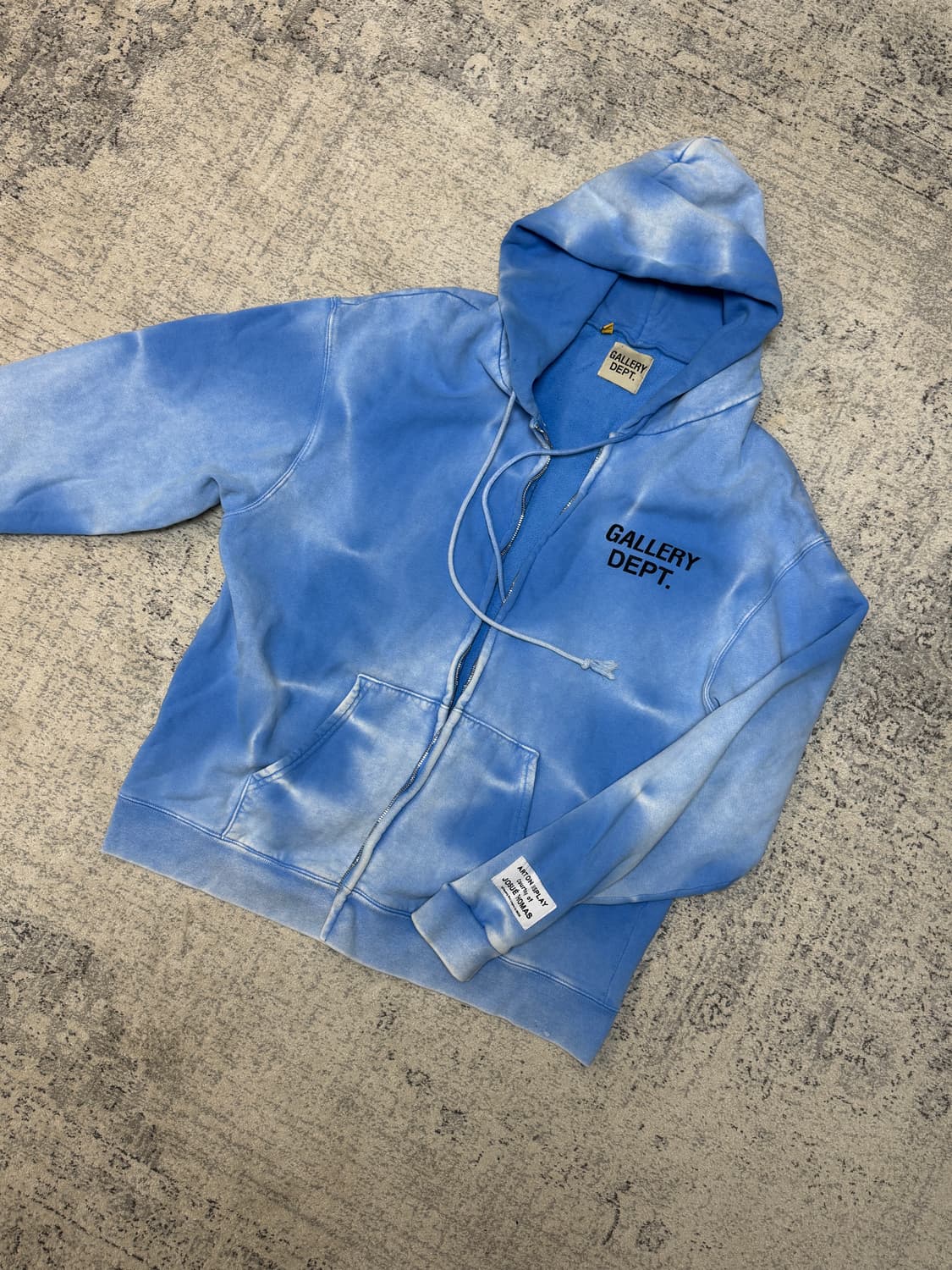 갤러리 디파트먼트 선페이디드 로고 집업 블루 xl 상품이미지1