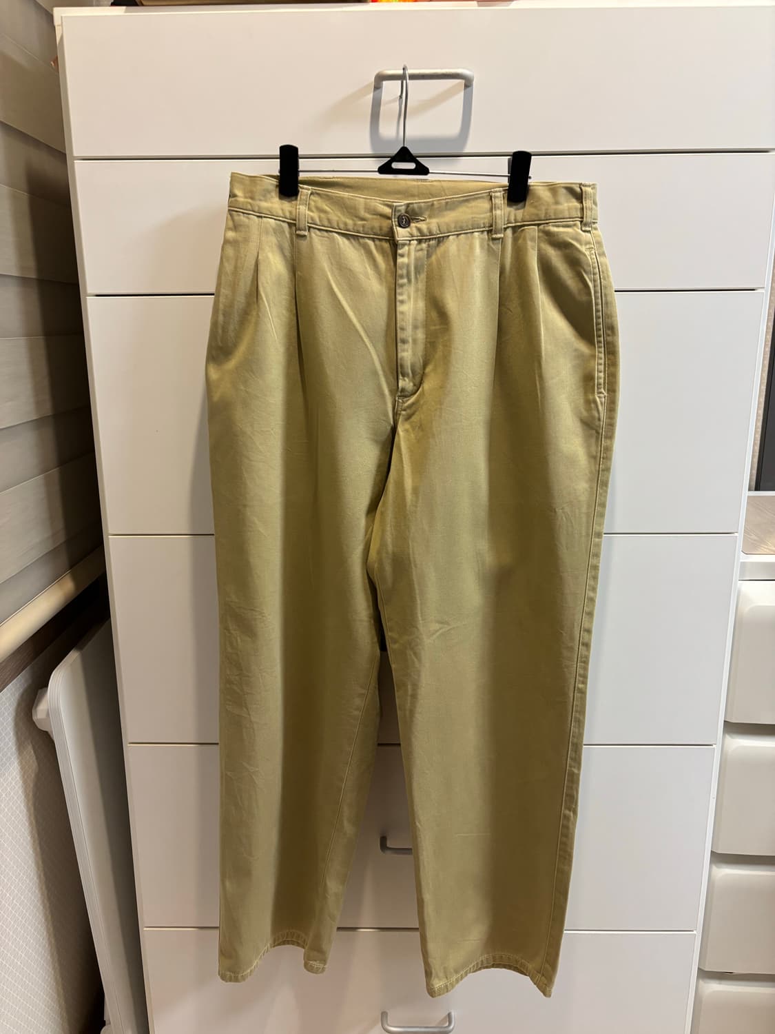 에드윈 일본제 베이지 면 와이드 팬츠 남녀공용  상품이미지2