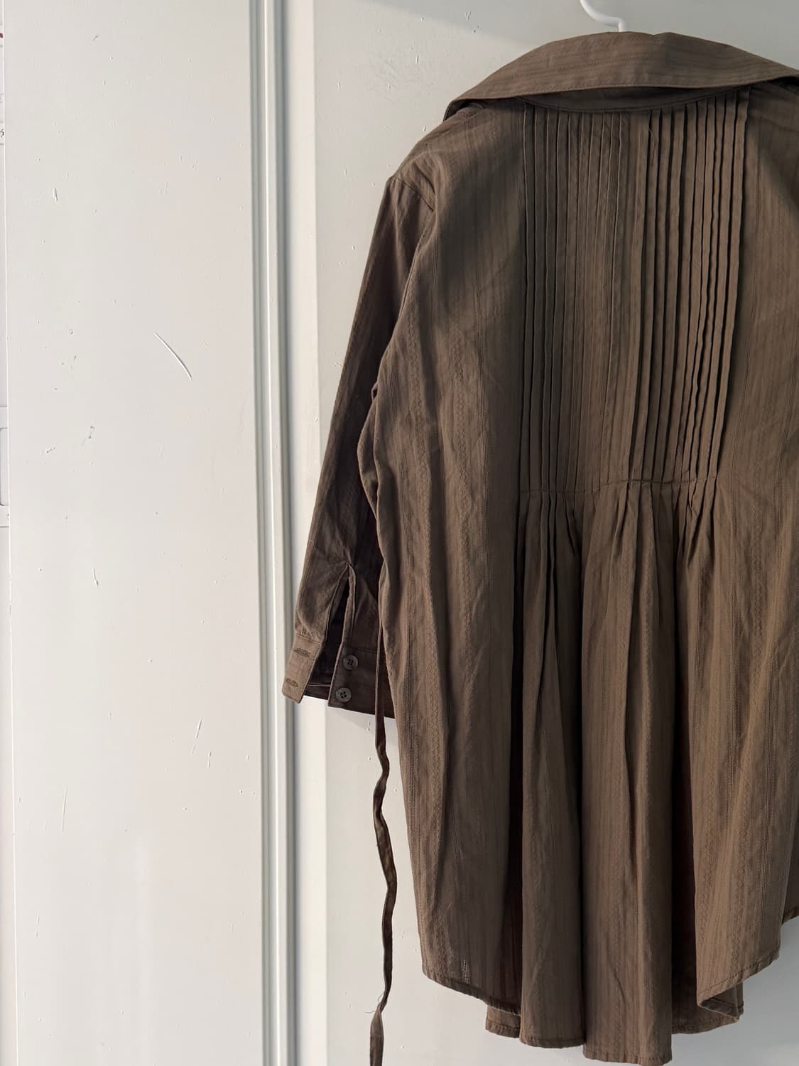 일본빈티지 모카브라운 플레어 셔츠 상품이미지9