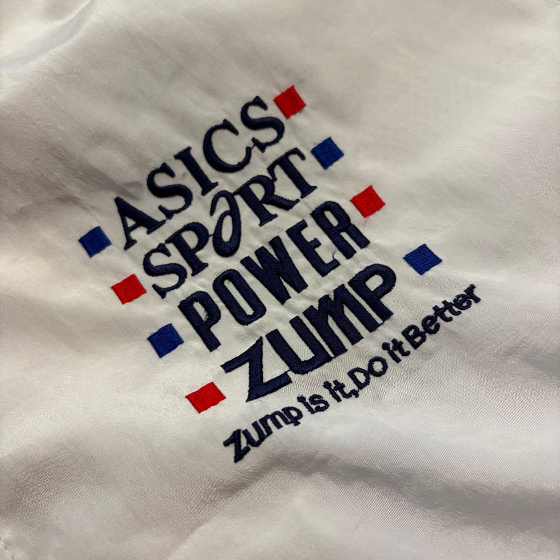 [105] 아식스 올드스쿨 빈티지 흰색 바람막이 자켓 B272 상품이미지4