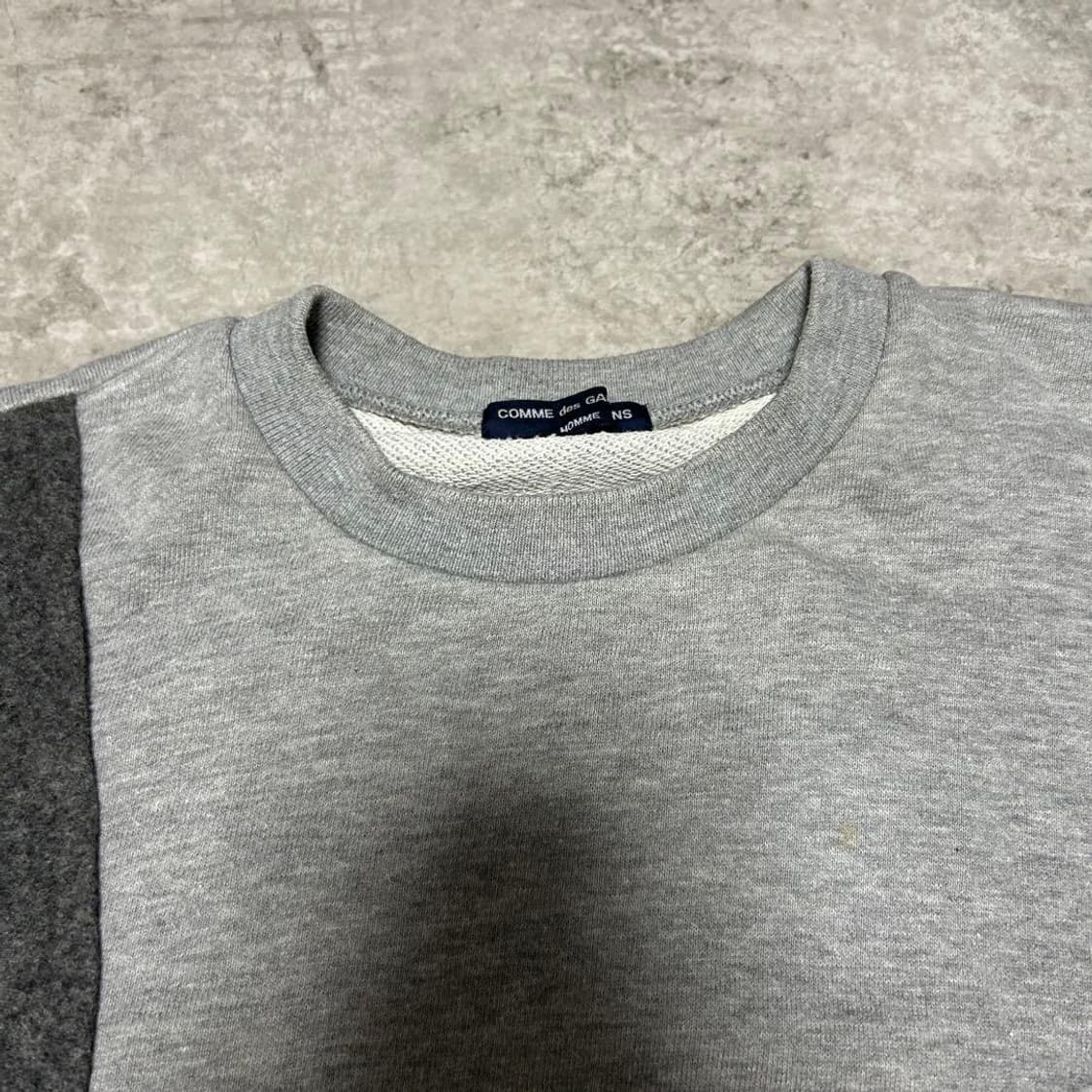 07AW 꼼데가르송 옴므 엘보 패치 스웻셔츠 상품이미지2