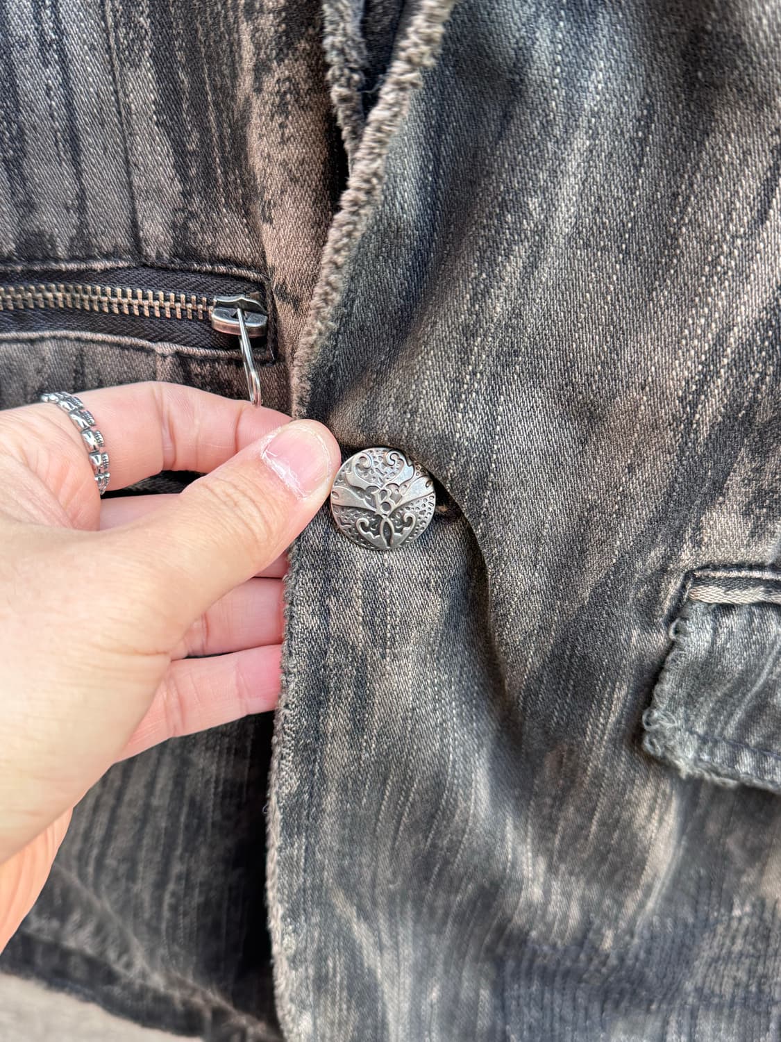 In The Attic 고딕 디스트로이드 데님자켓  상품이미지5